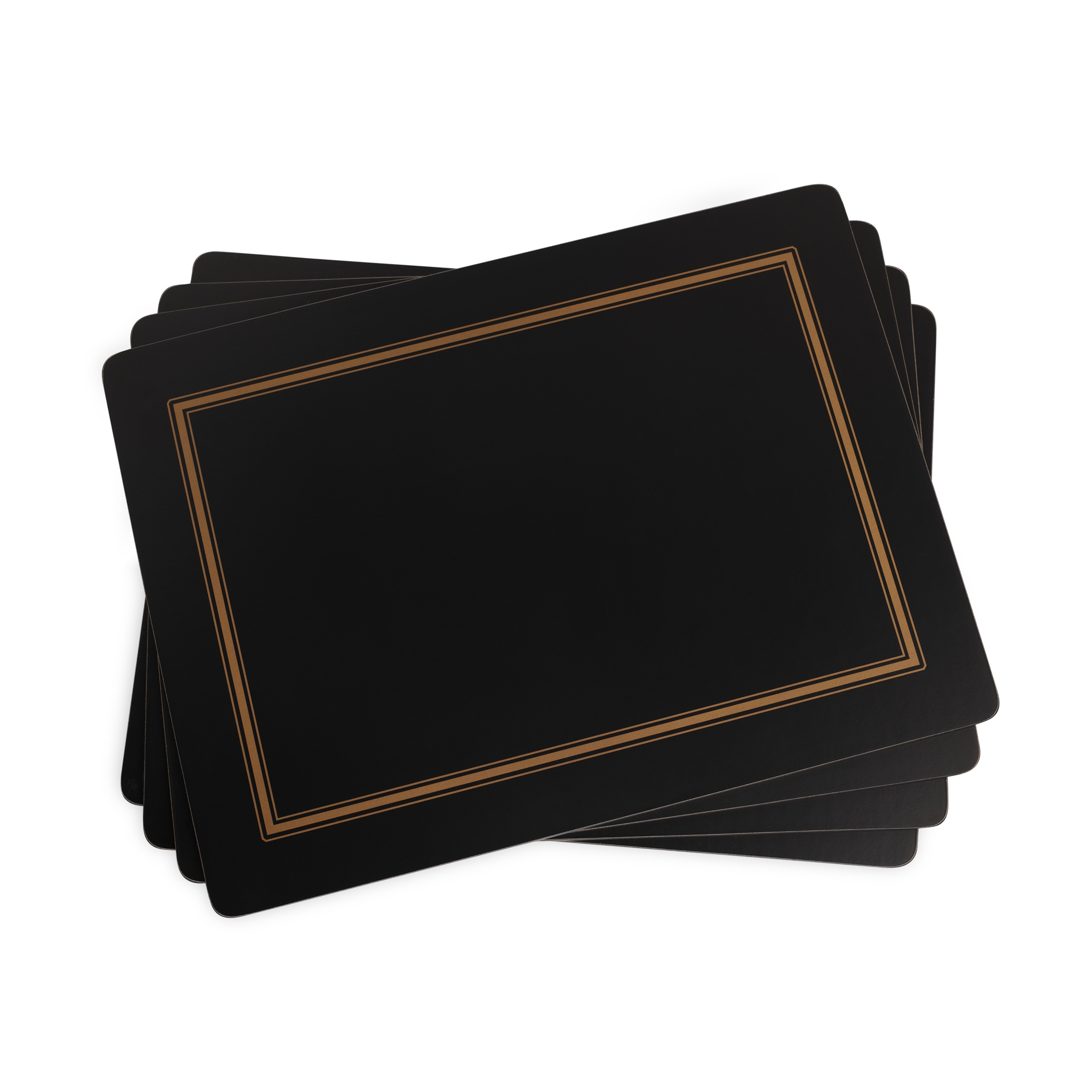 Pimpernel Classic Black Placemats Set of 4 | PimpernelInternational