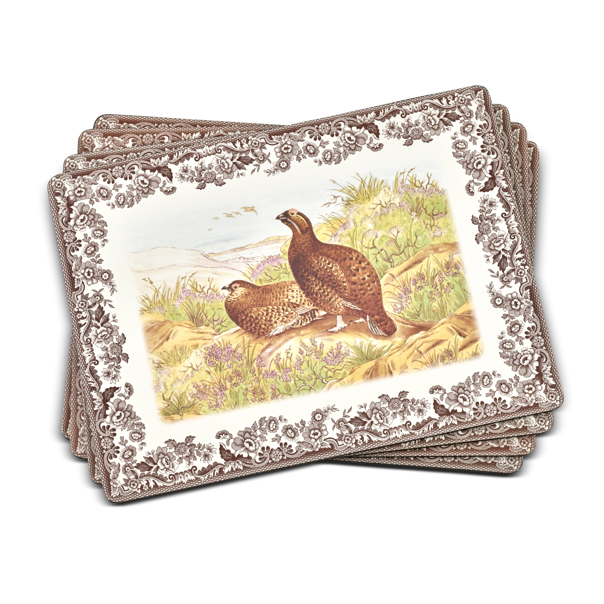 Garden Birds Set of 6 Country Matters Printed Placemats 