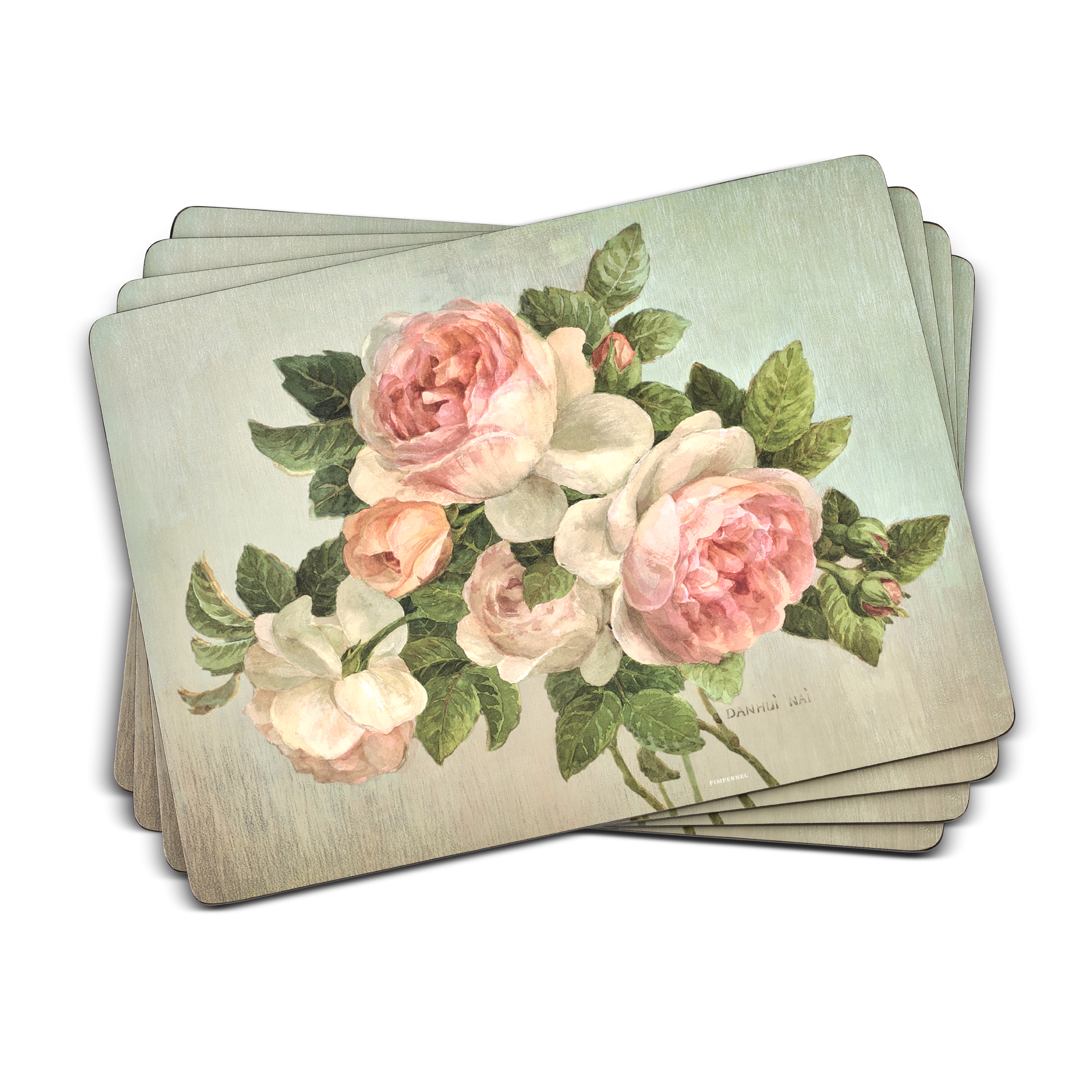 Pimpernel Antique Roses Placemats Set of 4 | PimpernelInternational